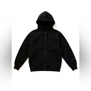 Essentials Black Zip-Up Hoodie